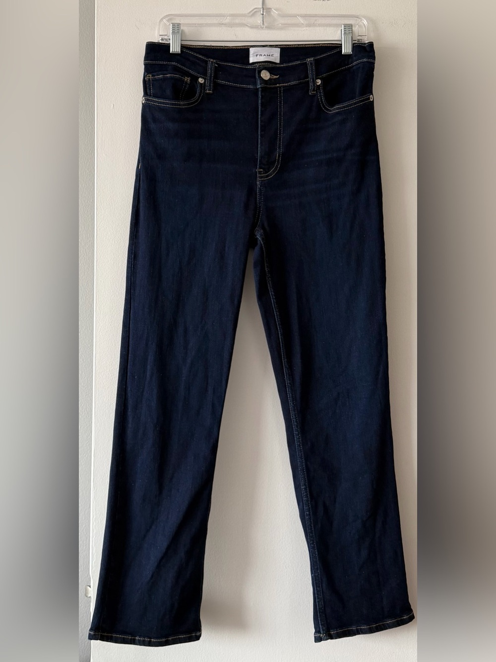 FRAME Le High Straight Leg Jeans Parkway Dark Wash Size 29